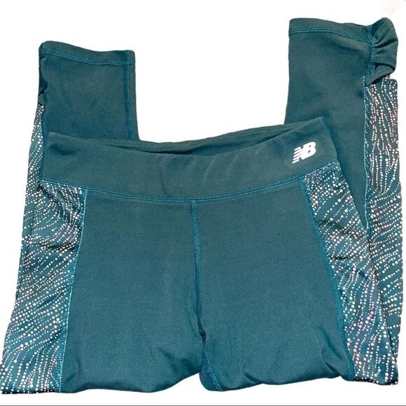 4/$25 - New Balance Teal Workout Leggings‎ - Picture 1 of 5